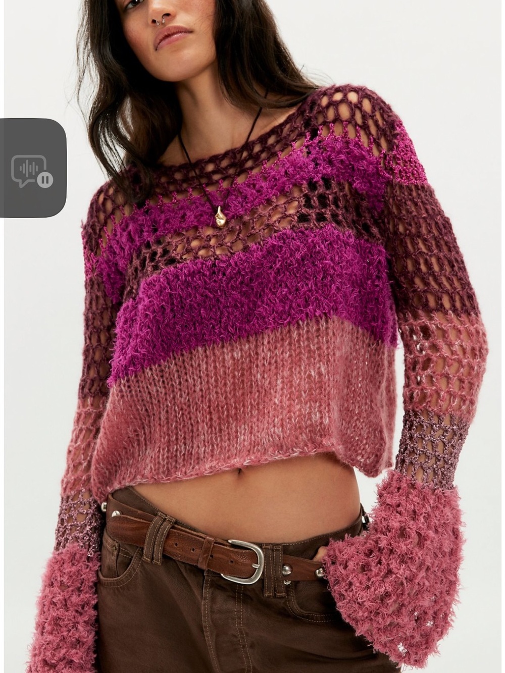 Nwt Mes Demoiselles Opha
Crochet Sweater
Size: 1 (S)